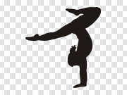 Yoga Handstand Emoji PNG Transparent Image 瑜伽倒立表情PNG透明图片 PNG图片