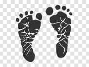 Baby Footprint PNG Background Image 婴儿脚印PNG背景图片 PNG图片