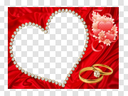 Valentines Day Heart Frame PNG Pic 情人节心形相框PNG图片 PNG图片