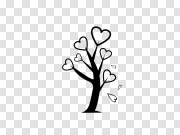 Vector Heart Tree PNG Photo 矢量心树PNG图片 PNG图片