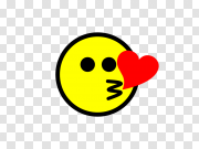 Kiss Smiley Emoji PNG Download Image 吻笑脸表情图PNG下载图片 PNG图片