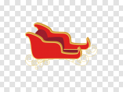 Santa Sleigh PNG Image 圣诞雪橇PNG图片 PNG图片