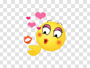 Kiss Smiley Transparent Background PNG 吻笑脸透明背景PNG PNG图片