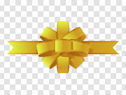 Gold Ribbon PNG Photo 金丝带PNG照片 PNG图片