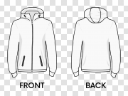 Hoodie Roblox Shirt Template Transparent Image 连帽衫Roblox衬衫模板透明图像 PNG图片