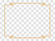 Orange Frame PNG Image with Transparent Background 透明背景的橙色框架PNG图像 PNG图片