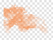 Orange Smoke PNG Pic 橙色烟雾PNG图片 PNG图片