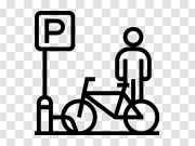 Bike Parking PNG Image Transparent 自行车停车场PNG图像透明 PNG图片