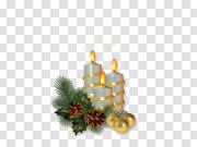 Christmas Candle PNG Photo 圣诞蜡烛PNG照片 PNG图片