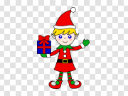 Christmas Elf At Work PNG Download Image 工作中的圣诞精灵PNG下载图片 PNG图片