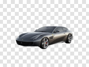 Grey Ferrari GTC4Lusso PNG High-Quality Image 灰色法拉利GTC4Lusso PNG高品质图像 PNG图片