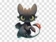 Anime Toothless Transparent Image 动漫无牙透明图像 PNG图片