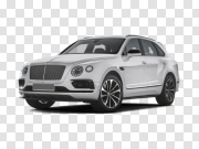 White Bentley Flying Spur Transparent Image 白色宾利飞刺透明图片 PNG图片