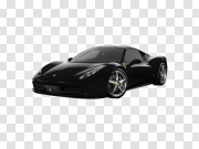 Black Ferrari PNG Transparent Image 黑色法拉利PNG透明图像 PNG图片