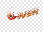 Santa Sleigh PNG Picture 圣诞雪橇图片 PNG图片