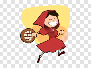 Little Red Riding Hood PNG Image Transparent Background 小红帽PNG图像透明背景 PNG图片