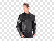 Motorcycle Leather Jacket Transparent Background PNG 摩托车皮夹克透明背景PNG PNG图片