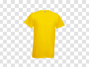 Blank Yellow T-Shirt PNG Photo 空白黄色T恤PNG照片 PNG图片