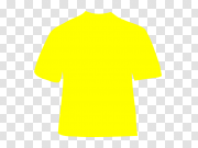 Template Yellow T-Shirt PNG Image Background 模板黄色T恤PNG图像背景 PNG图片