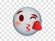 Kiss Smiley Emoji PNG Image Background 亲吻笑脸表情符号PNG图像背景 PNG图片