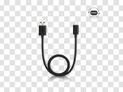 Fast Charging Type-C Cable PNG Image 快速充电C型电缆PNG图片 PNG图片