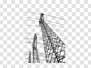 High Voltage Transmission Tower PNG Image 高压输电塔PNG图片 PNG图片