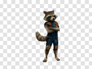 Rocket Raccoon PNG Transparent Image 火箭浣熊PNG透明图片 PNG图片