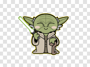 Cute Baby Yoda Transparent Image 可爱宝宝尤达透明图片 PNG图片