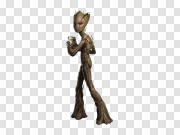 Baby Groot PNG Background Image 婴儿格罗特PNG背景图片 PNG图片