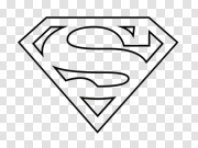 Black And White Superman Logo PNG Transparent Image 黑白超人标志PNG透明图片 PNG图片