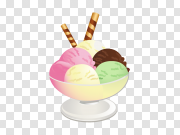 Ice Cream Desserts PNG High-Quality Image 冰淇淋甜点PNG高品质图片 PNG图片