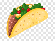 Vector Fish Taco PNG Image Background 矢量鱼Taco PNG图像背景 PNG图片