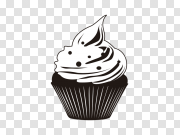 Cupcake Transparent Image 纸杯蛋糕透明图像 PNG图片