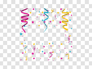 Birthday Confetti PNG Pic 生日五彩纸屑图片 PNG图片