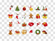 Xmas Elements PNG Free Download 圣诞元素PNG免费下载 PNG图片