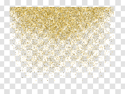 Gold Confetti Transparent Background PNG 金色彩色纸屑透明背景PNG PNG图片