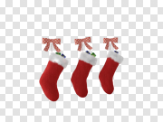 Socks Christmas Stocking Transparent Background PNG 袜子圣诞袜透明背景PNG PNG图片