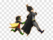 Cute Chibi Batman PNG Image Background 可爱的赤壁蝙蝠侠PNG图片背景 PNG图片