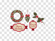 Xmas Elements PNG Image 圣诞节元素PNG图像 PNG图片