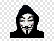  匿名掩码PNG图像透明背景PNG图片 Anonymous Mask PNG Image Transparent Background 