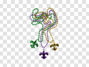 Mardi Gras Beads PNG Pic 狂欢节珠子图片 PNG图片