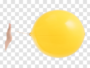 Yellow Balloon PNG Pic 黄色气球PNG图片 PNG图片