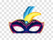 Mardi Gras Mask PNG Image Background 狂欢节面具PNG图像背景 PNG图片