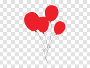 Red Balloons PNG Image 红色气球PNG图像 PNG图片