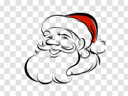 Christmas Santa Face Transparent Image 圣诞老人脸透明图片 PNG图片