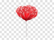 Red Balloons Transparent Images 红色气球透明图像 PNG图片