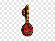 Sitar Instrument PNG Image Transparent Background Sitar仪器PNG图像透明背景 PNG图片