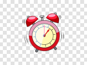 Classic Alarm Clock Transparent Image 经典闹钟透明图像 PNG图片