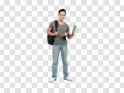 Male College Student PNG Transparent Image 男大学生PNG透明图片 PNG图片