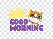 Good Morning PNG Transparent Image 早上好PNG透明图像 PNG图片